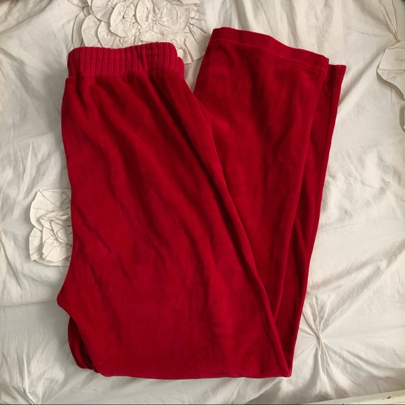 SOLD 💥 Jason Maxwell Velvet Red Tracksuit Pants - Picture 3 of 4